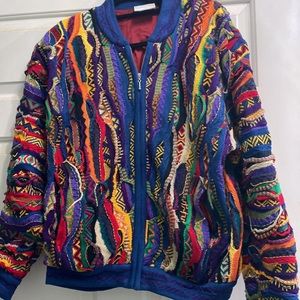 Coogi Australia Vintage Zip Up Sweater